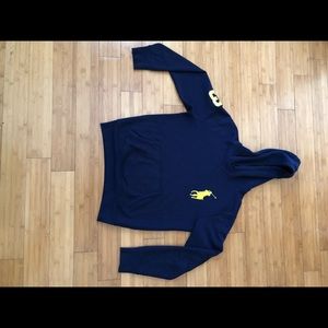 Blue Polo hoody